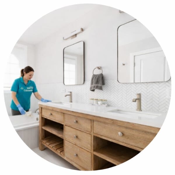 Shiny bathrooms you'll love with our recurring cleaning services